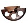 New Stand Rack Hold Case Display Wood Pipe For 3 Smoking Pipe Arch 3