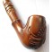 Deluxe 8.2 inch Tobacco Smoking Pipe Hand Carved Lion Head Woodworking