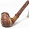 Leather 15.7 inch New Unique Hand Carved XXX Long Smoking Pipe Hookah Ship