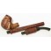 Leather 15.7 inch New Unique Hand Carved XXX Long Smoking Pipe Hookah Ship