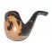 HANDMADE WOODEN NEW TOBACCO SMOKING PIPE HANDCRAFTED UNIQUE * DRAGON *