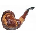 Wooden 7.2 inch Hand Carved Tobacco Smoking Pipe Ship 