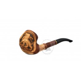 Royal Lion 7.3 inch New Hand Carved Hand Made Tobacco Smoking Pipe Positive Smoking