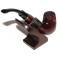 New Wood Stand Hold Case Display Smoking Pipe Throne 2