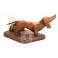 Wooden Stand for Pipe Dachshund Dog Rack Tobacco Smoking Pipes Hand Carved Sculpture