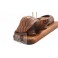 Hand Made Classic Wooden Stand Rack Holder Turtle For 1 Standart Pipe