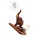 Desktop Smoking Pipe Stand Rack Display Elephan-Male Hand Carved Sculpture