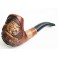 Tiger on Tree 5.6 inch Hand Carved Tobacco Smoking Pipe