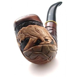 5.6 inch Hand Carved Tobacco Smoking Pipe Panther