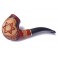 Carved new 5.6 inch wooden tobacco smoking pipe Star of David