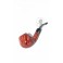 5.6 inch / 140 mm Handmade Briar Tobacco Smoking Pipe For 9 mm Filter GG