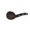 New Briar Author's Handmade Carved Tobacco Pipe Gorgeous Tomato Direct Smoking 5.8 inch / 145 mm