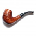 Holiday 7.4 inch New Elegant Hand Carved Tobacco Smoking Pipe