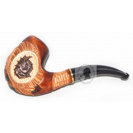 New Hand Carved 5.6 inch Tobacco Smoking Pipe Metal Dragon
