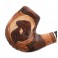 HAND CARVED, Fashion SMOKING PIPE PEAR " Dog with Duck " Made by Artisan