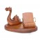 Wooden Universal Hand Carved Stand Case Display *DRAGON* For IPhone PDA SmartPhone