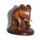 Handmade Carved Fashion Stand for mobile, iPhone, PDA * Elephant  * Natural Wood