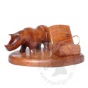 Stand for Mobile Cell Phone Holder Universal Natural Wooden Mobiles * Rhino *