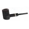BRIAR Smoking Pipe, tobacco smoking pipe, smoking pipe POKER Black - GG + Gift