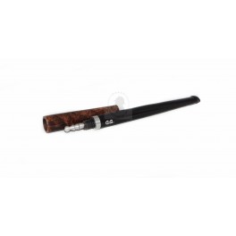5.1 inch / 130 mm for Regular size New Briar Brown Cigarette Holder Mouthpiece holders With + metal cooling filter