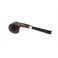 Italian Briar Tobacco Pipe, Spigot Style Smoking Pipe, GG Brand Handmade, Dublin Bowl