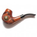 Difficult Hand Carved Handmade Tobacco Smoking Pipe * Lancelot * for 9 mm filter
