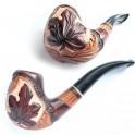 * Canada Maple Leaf * New Handmade Tobacco Smoking Pipe Pear tree wood fit 9 mm filter