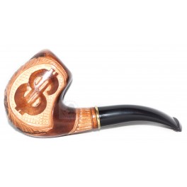 Hand Carved Tobacco Smoking Pipe * USA Dollar * 5.6 inch for 9 mm filter
