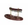 Stand Rack Hold for 5 Tobacco Smoking PIpes, handicraft, Handmade Wood + Brass