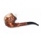 Hand Carved Tobacco Smoking Pipe * Royal Tiger * for 9 mm filter