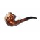 Hand Carved Tobacco Smoking Pipe * Royal Tiger * for 9 mm filter