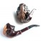 * Salamander Lizard * Hand Carved Tobacco Smoking Pipe for 9 mm filter