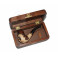 Wooden Hand Carved Box For Medium Smoking Pipe - Dragon